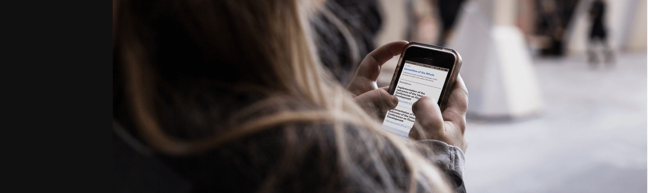 Image of person using the CND app