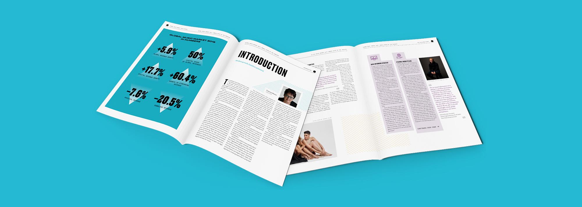 IFPI printed report spreads
