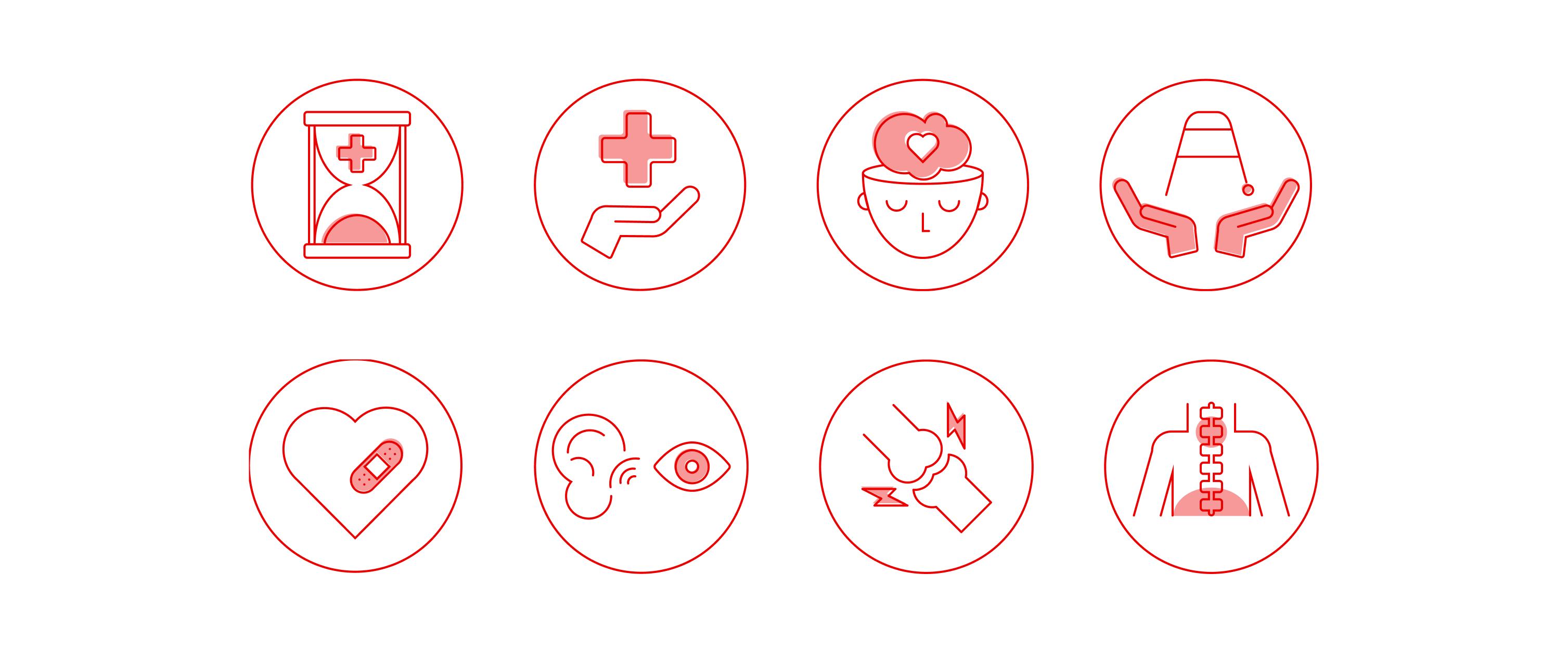 Illustrations for the Healthy Ageing campaign