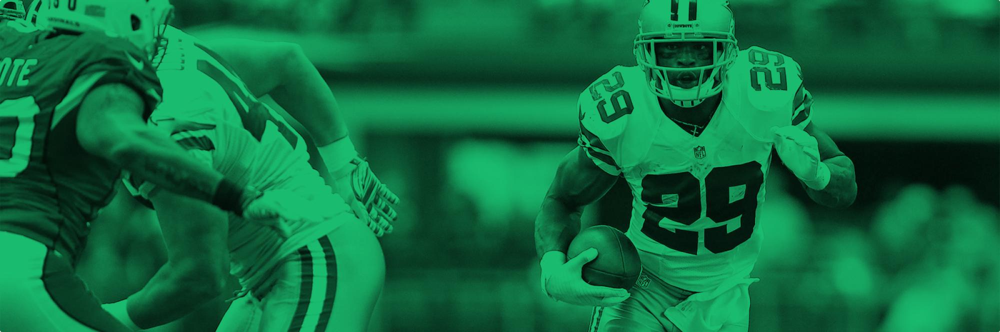 Stylised photograph of the Dallas Cowboys American football players