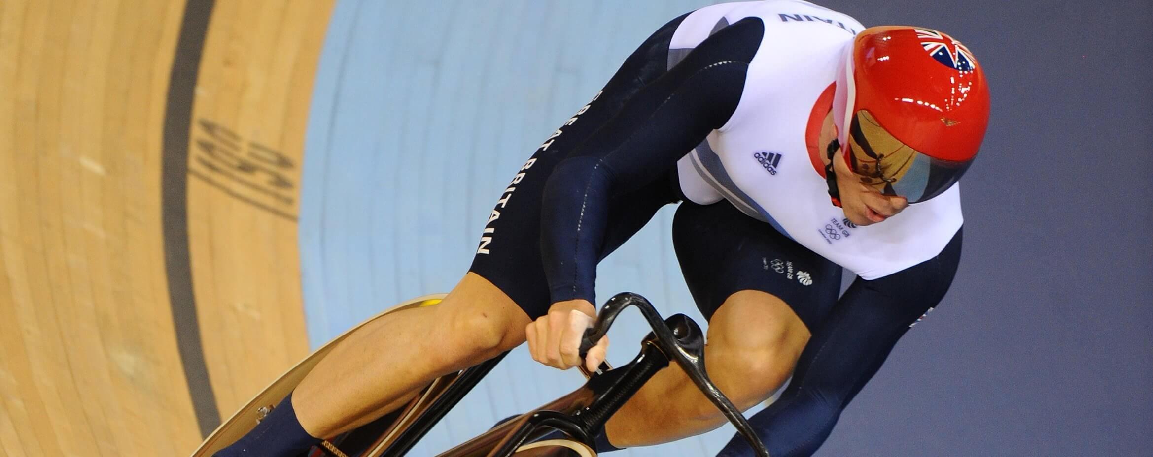 Image of Chris Hoy cycling