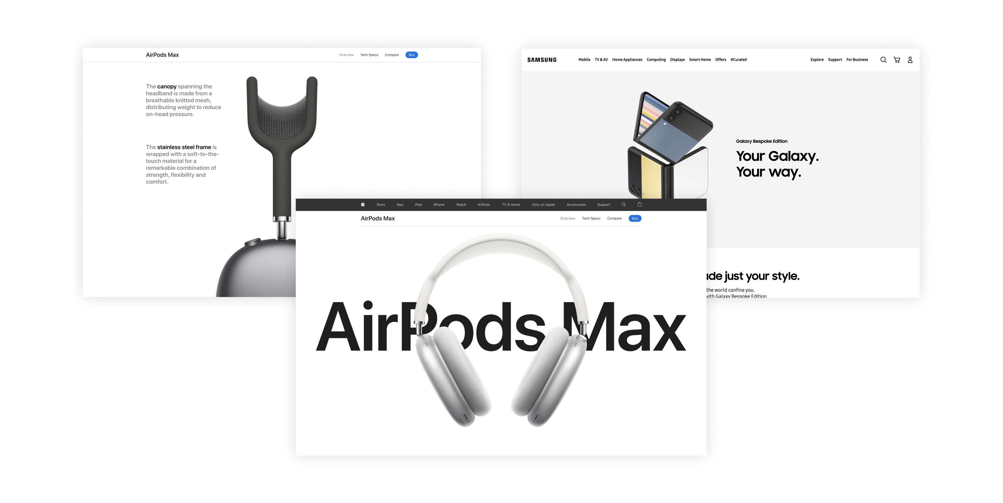 Apple was one of our design inspirations