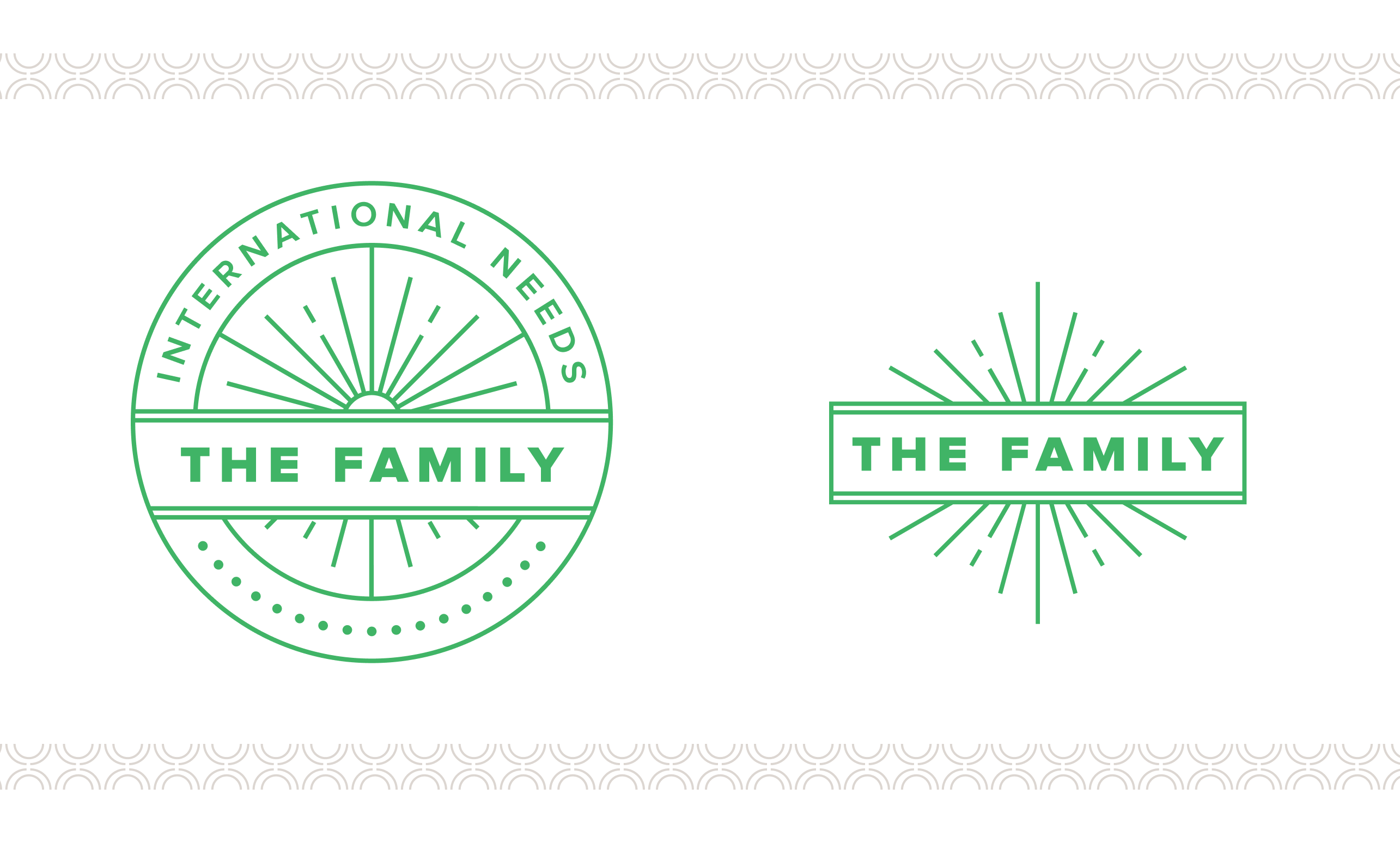2 logo variants for the "the family" sub brand.