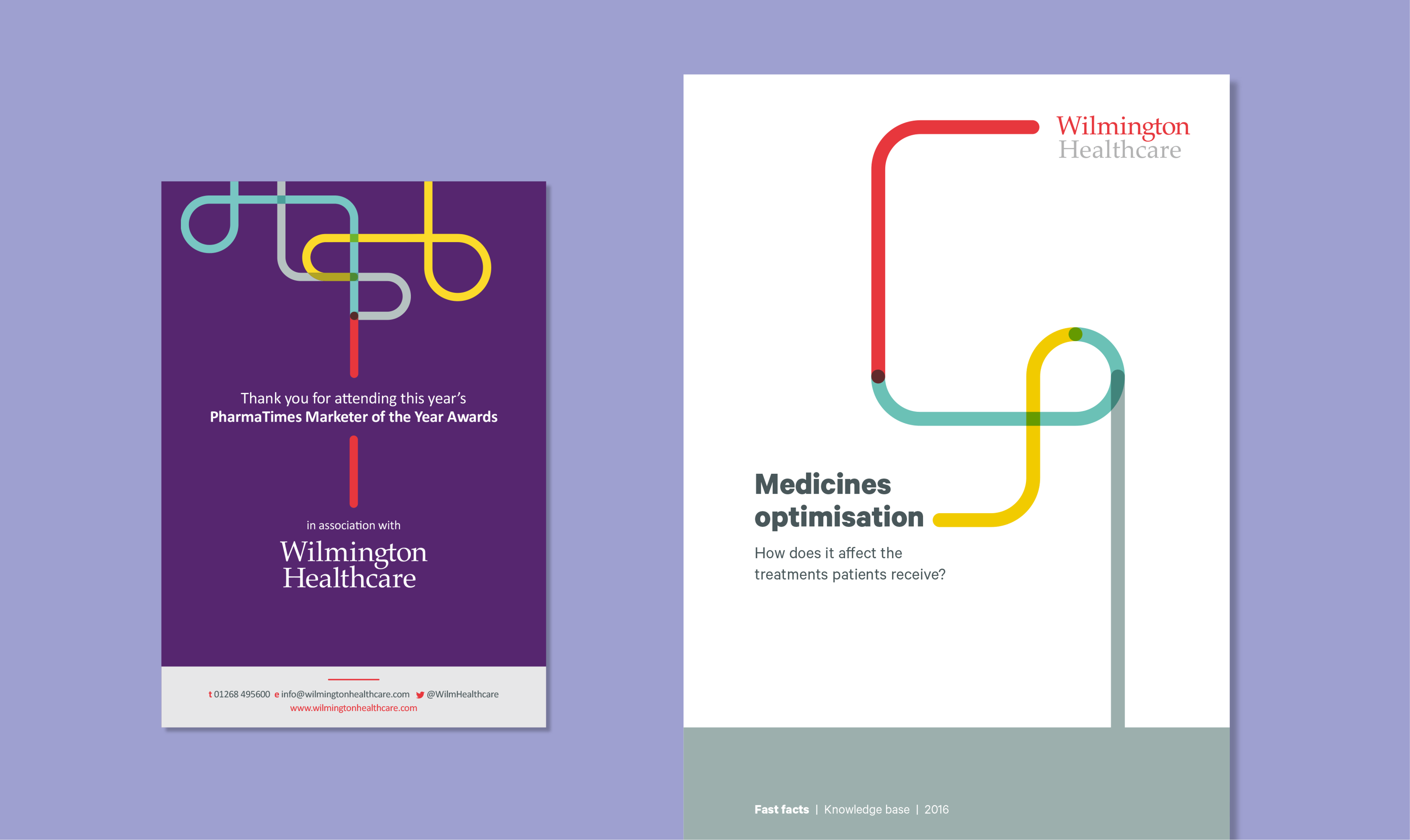 a mockup of an a4 white paper and a smaller a5 flyer/booklet