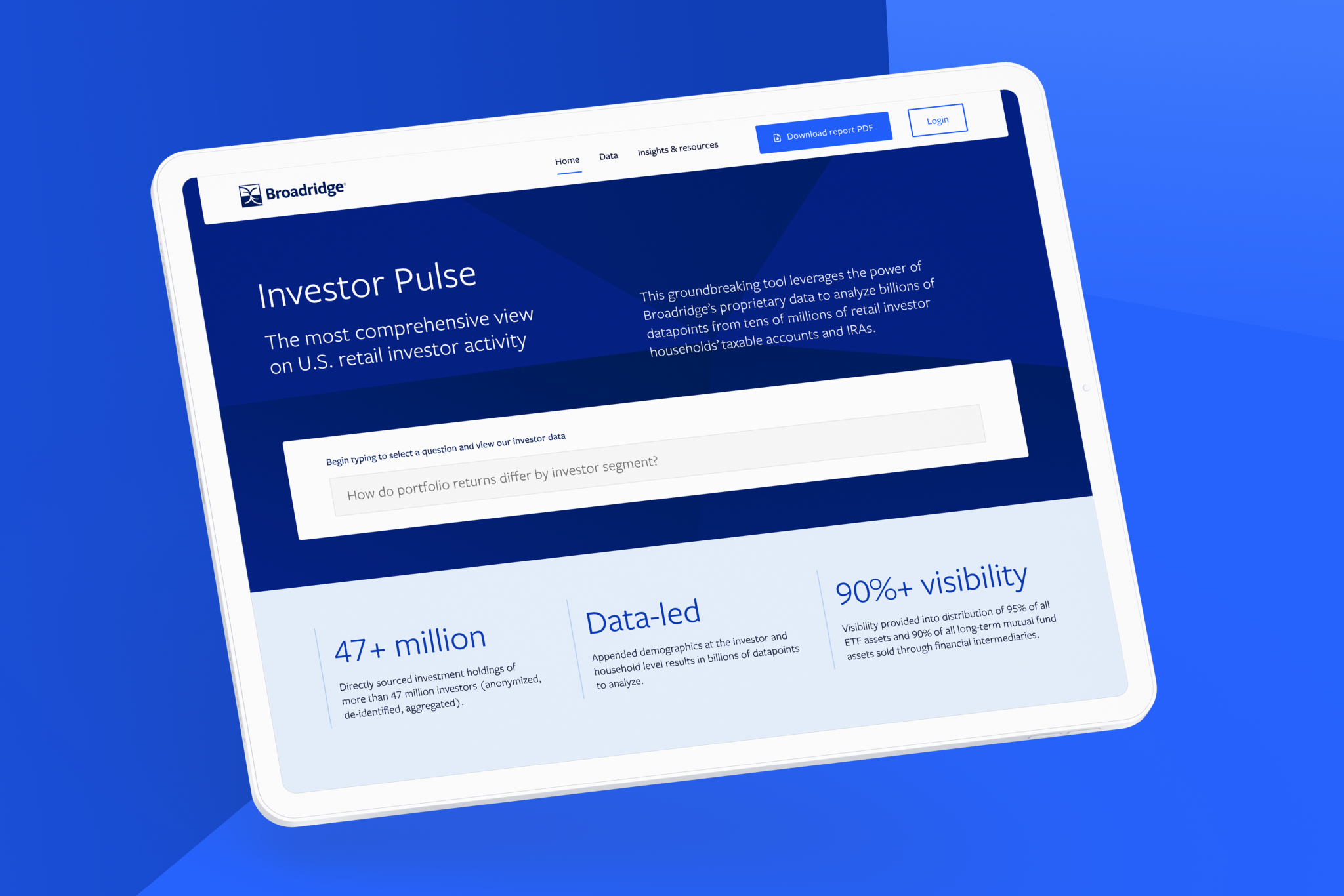 An annual PDF turned into an interactive tool investors use all year round
