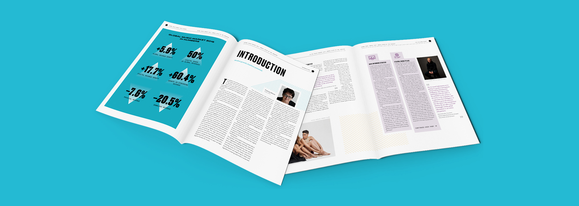 IFPI printed report spreads