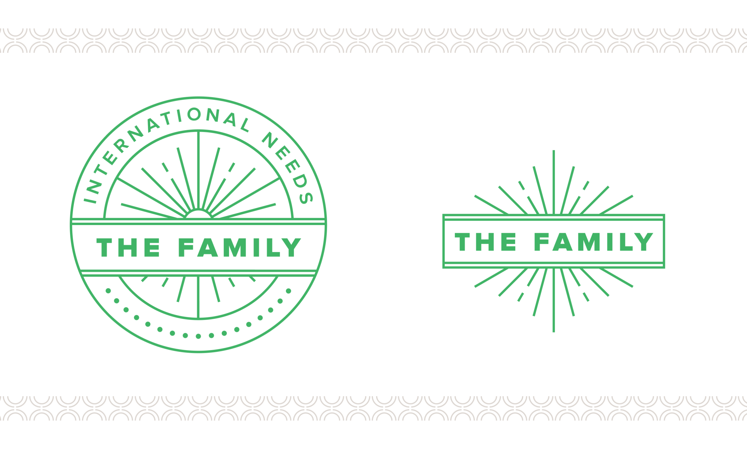2 logo variants for the "the family" sub brand.