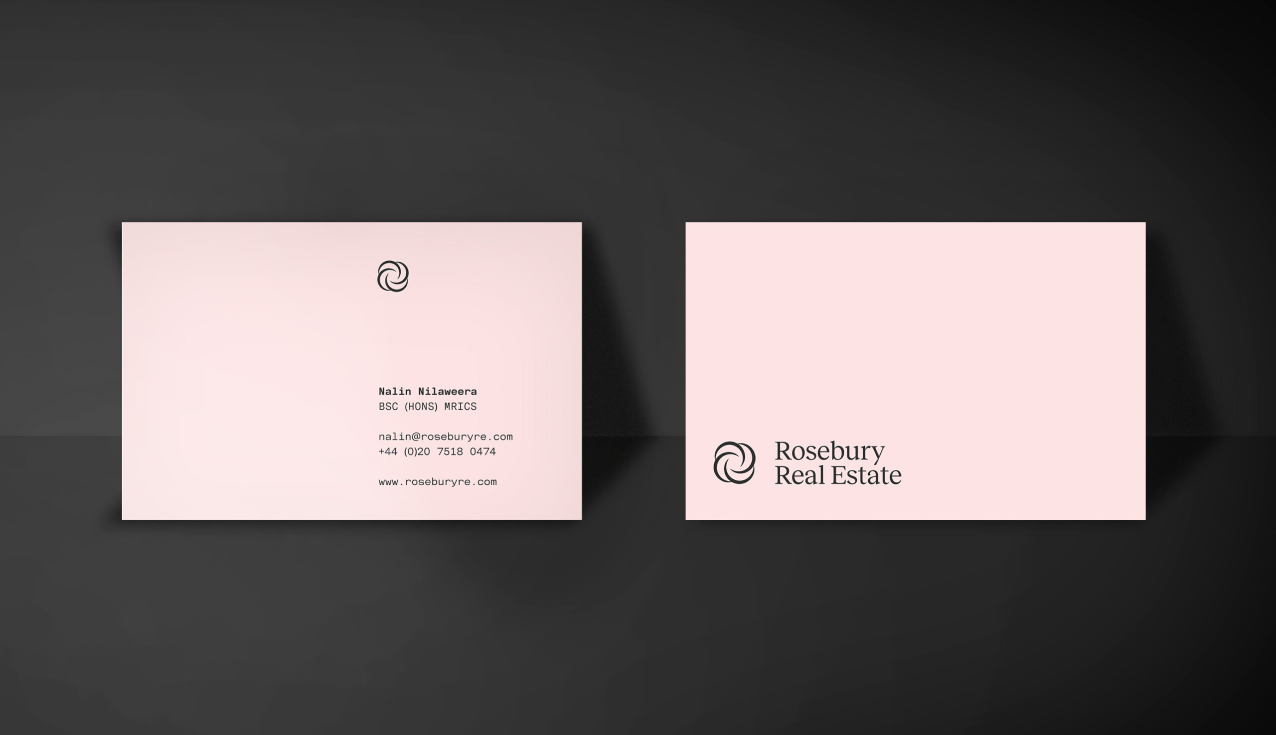 Rosebury business card design