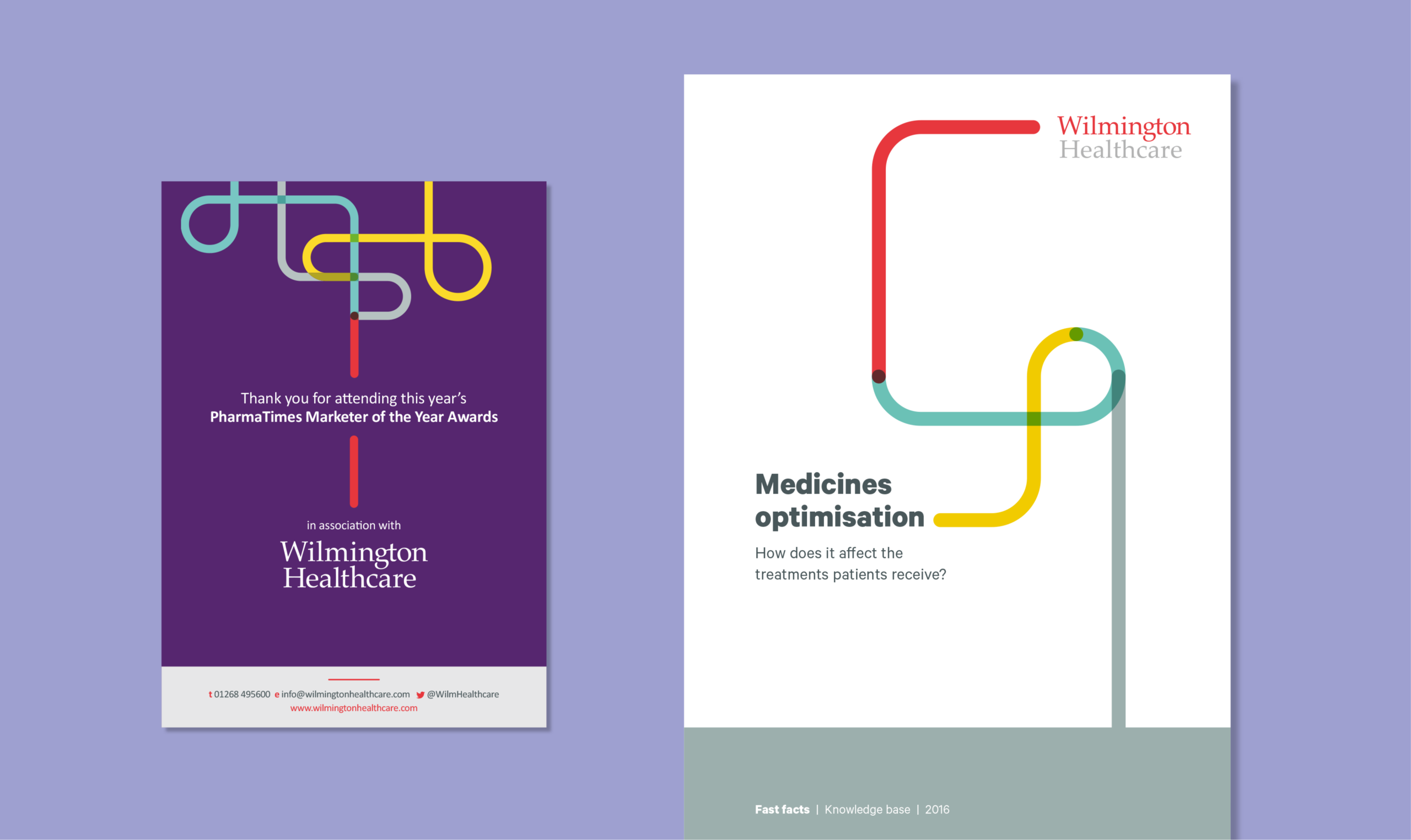 a mockup of an a4 white paper and a smaller a5 flyer/booklet